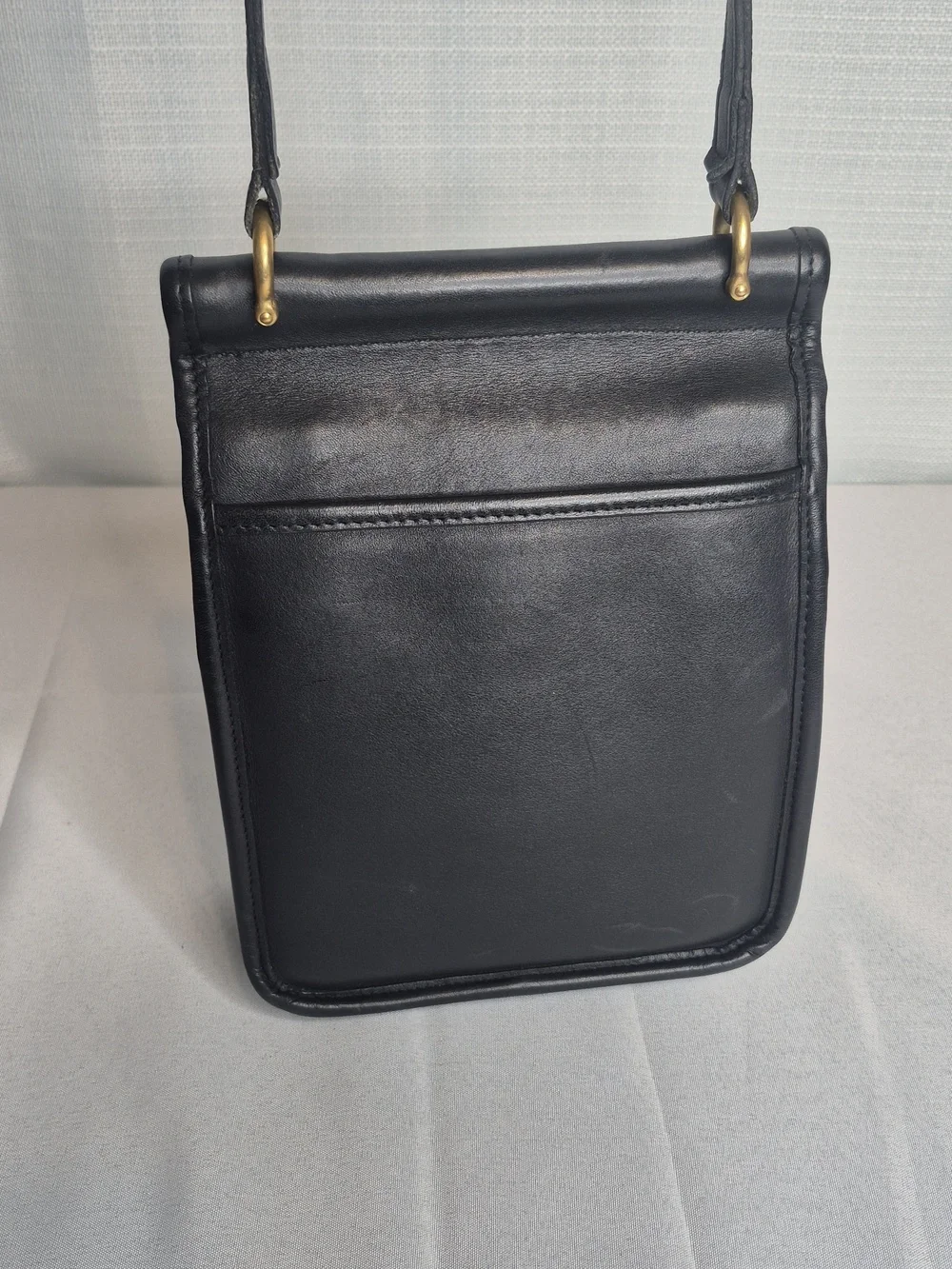Coach Vintage Murphy Classic Black Leather Crossbody Bag